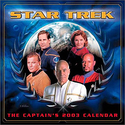 Star Trek the Captains 2003 Calendar 