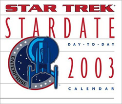 Star Trek Stardate 2003 Block Calendar 